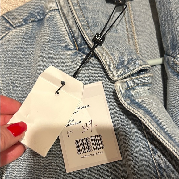 Generation Love Blue Denim Sleeveless Dress - Picture 2 of 3